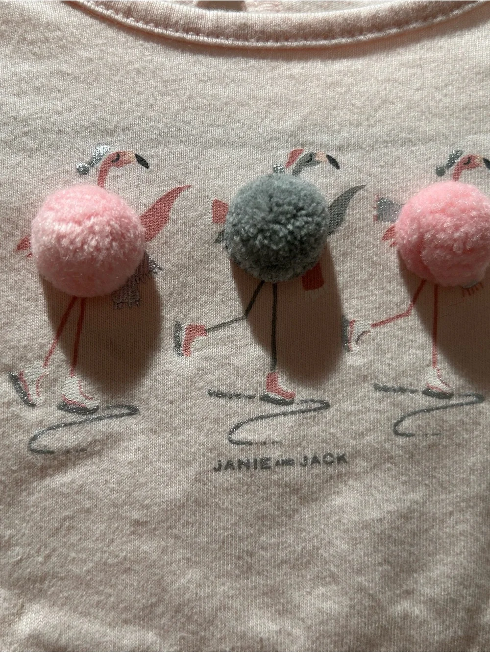 Janie and jack sets- 2 long sleeved tees, 2 leggings. Plaid, appliqué
